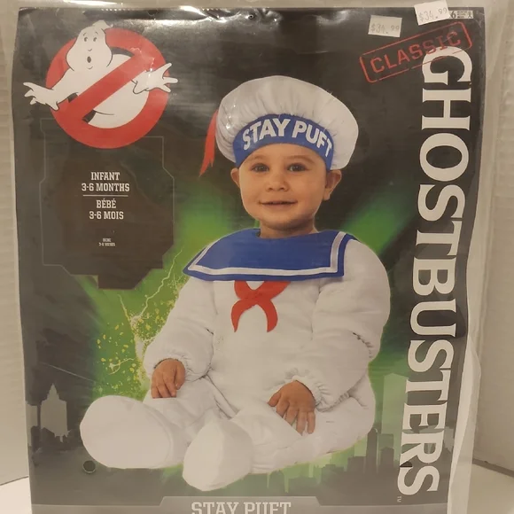 Ghostbusters Stay Puft Infant Costume - White - Picture 1 of 6